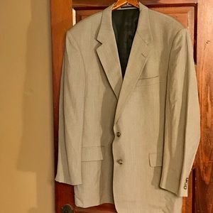 Vintage Yves Saint Laurent Wool Blazer, Light Grey